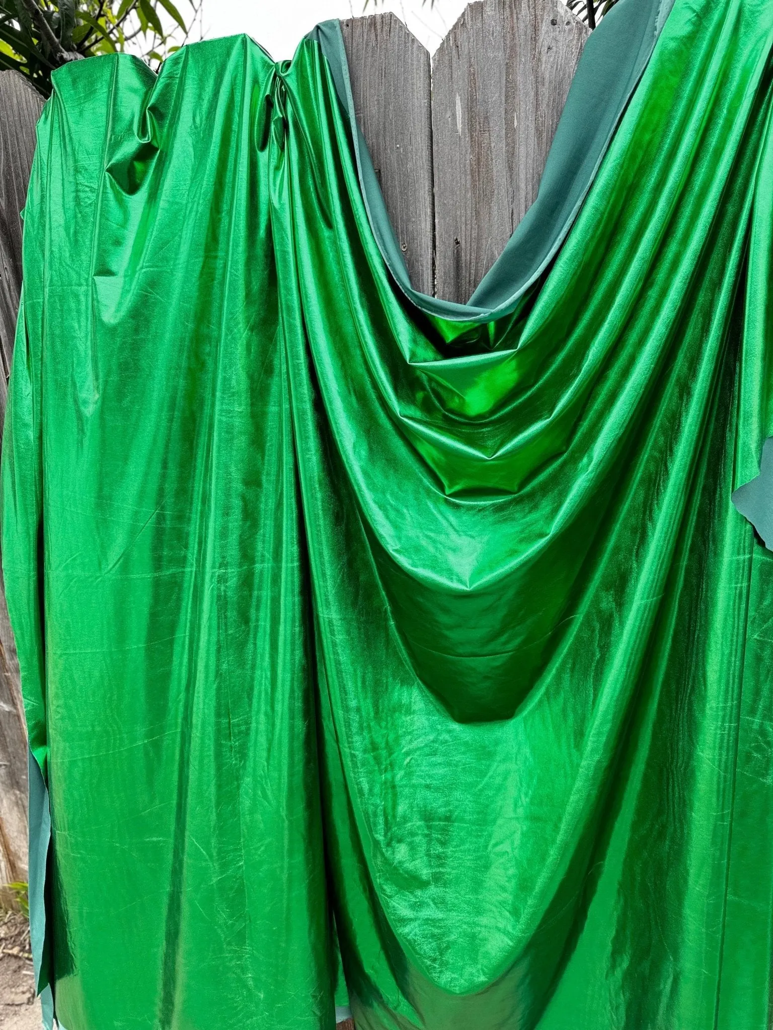Metallic Lame Foil Stretch Fabric by Yard, 4 way Stretch All Over Foil on Stretch Knit, Perfect for Dance Wear, Costumes, Dresses, Leggings
