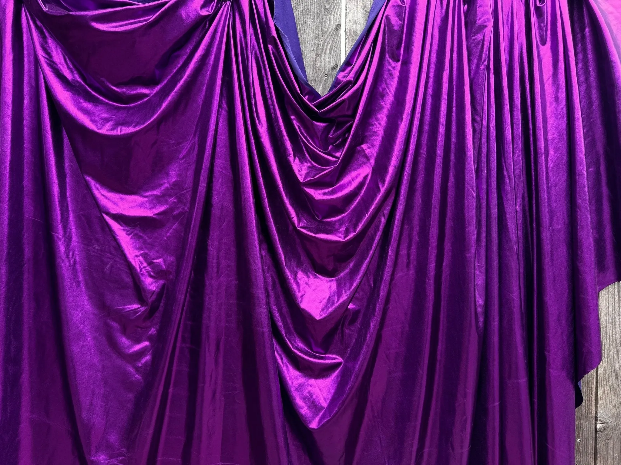 Metallic Lame Foil Stretch Fabric by Yard, 4 way Stretch All Over Foil on Stretch Knit, Perfect for Dance Wear, Costumes, Dresses, Leggings