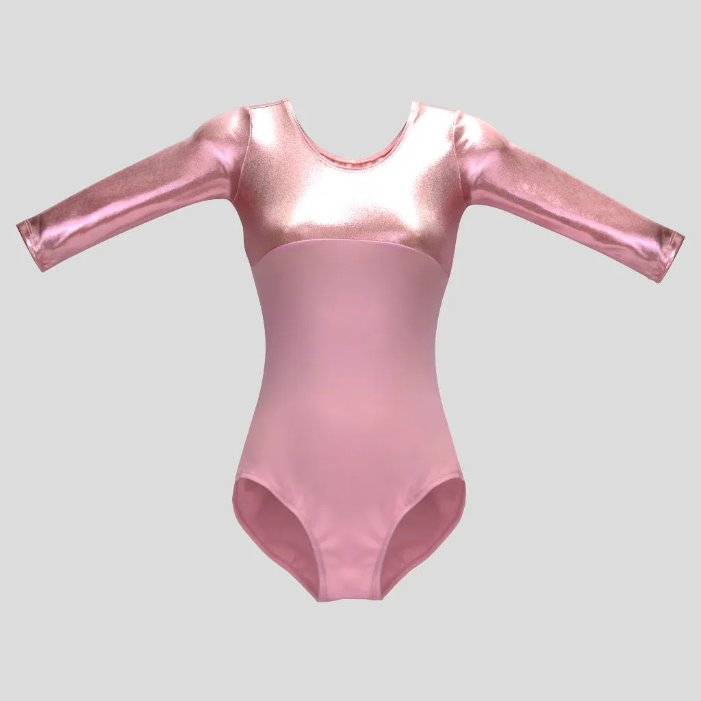 Metallic Light Pink Leotard