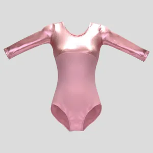 Metallic Light Pink Leotard
