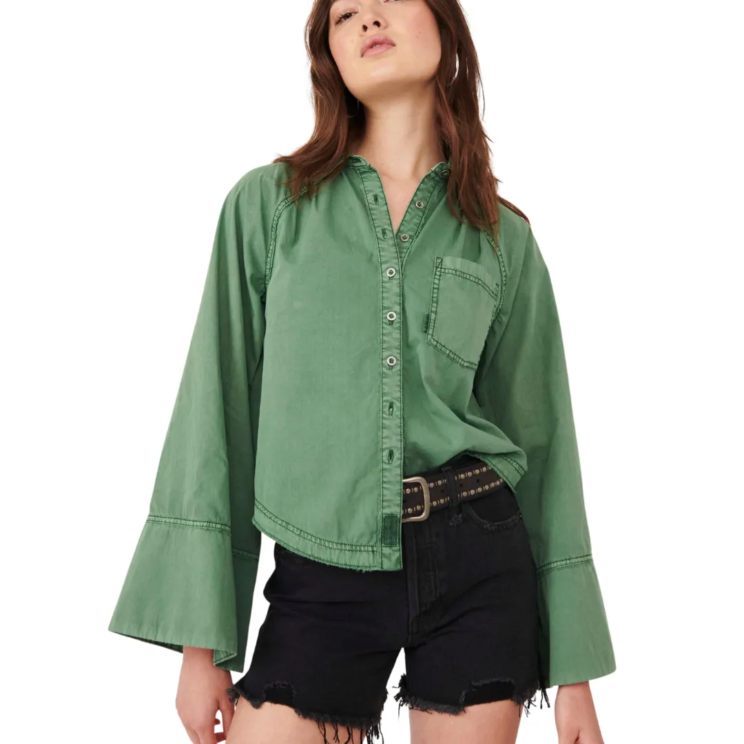 Milano Top - Button Front Shirt - Backwater