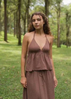 Mökki Halter Top Walnut