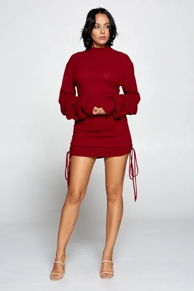 Mock Neck Bodycon Dress