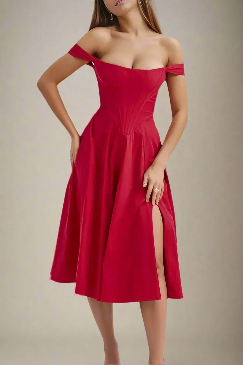 Monique Bodycon Dress - Lipstick Red