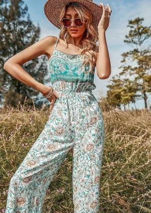 Multicolor Floral Boho Jumpsuit
