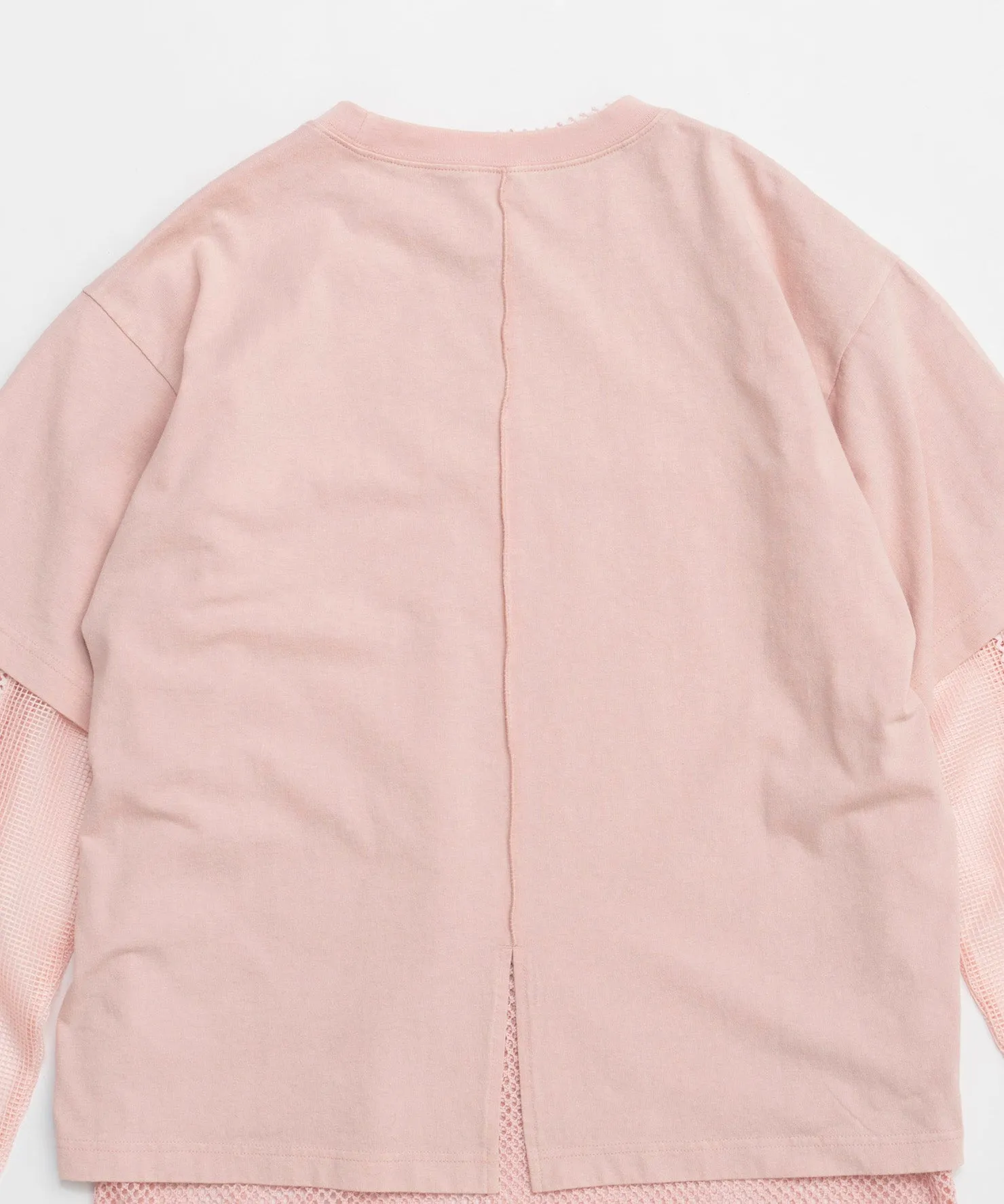 Multiway Mesh Fabric Layered T-shirt