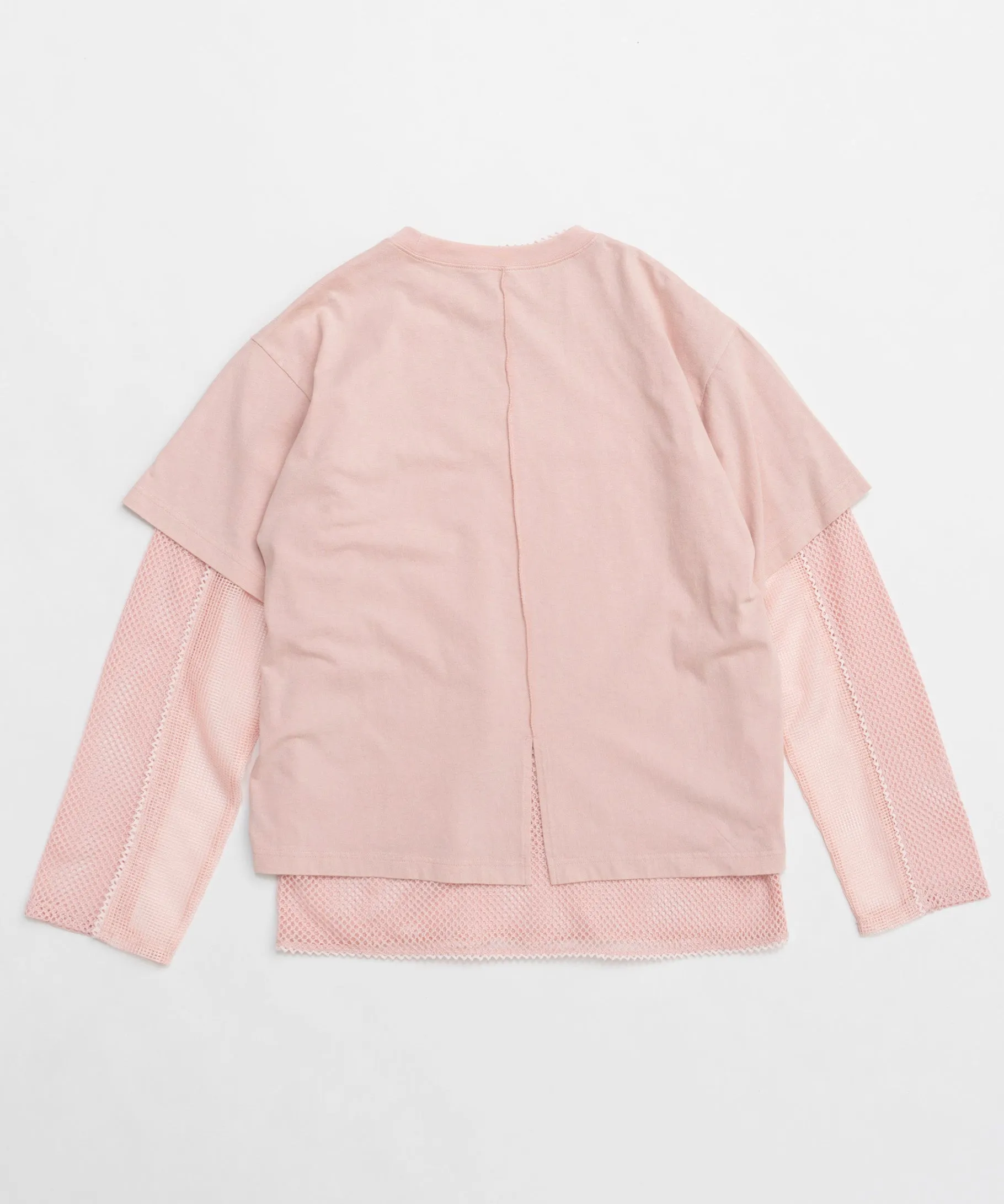 Multiway Mesh Fabric Layered T-shirt