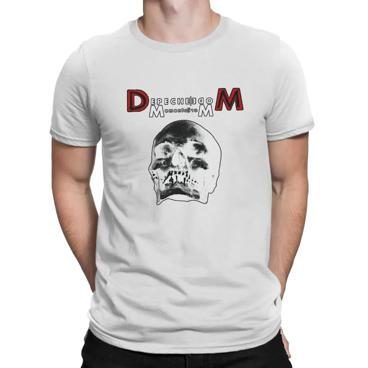 Music Band Depeche Cool Mode Skull T Shirt Vintage Gothic Men's Tshirt Polyester Men Tops