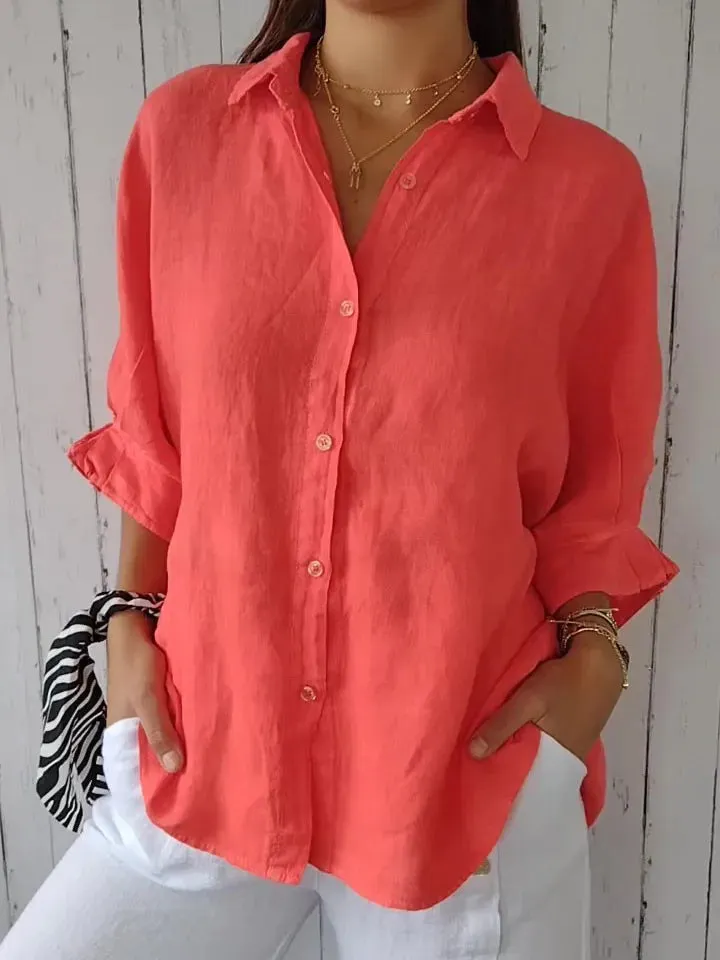 Naomi - Casual tank top in linen