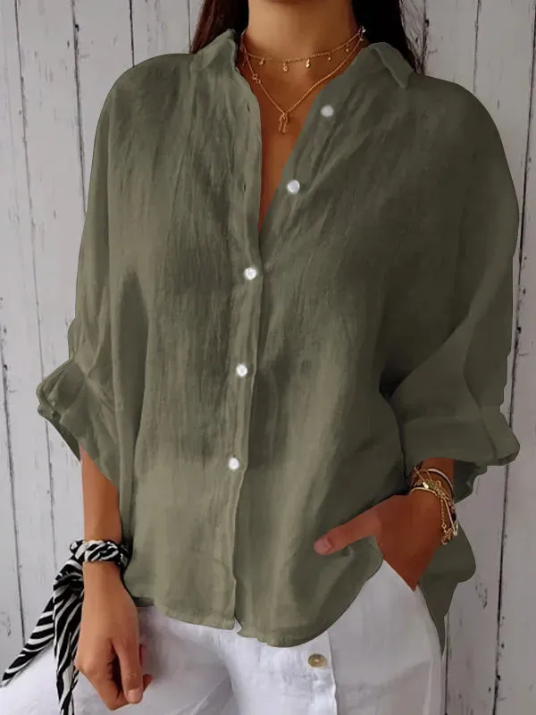 Naomi - Casual tank top in linen