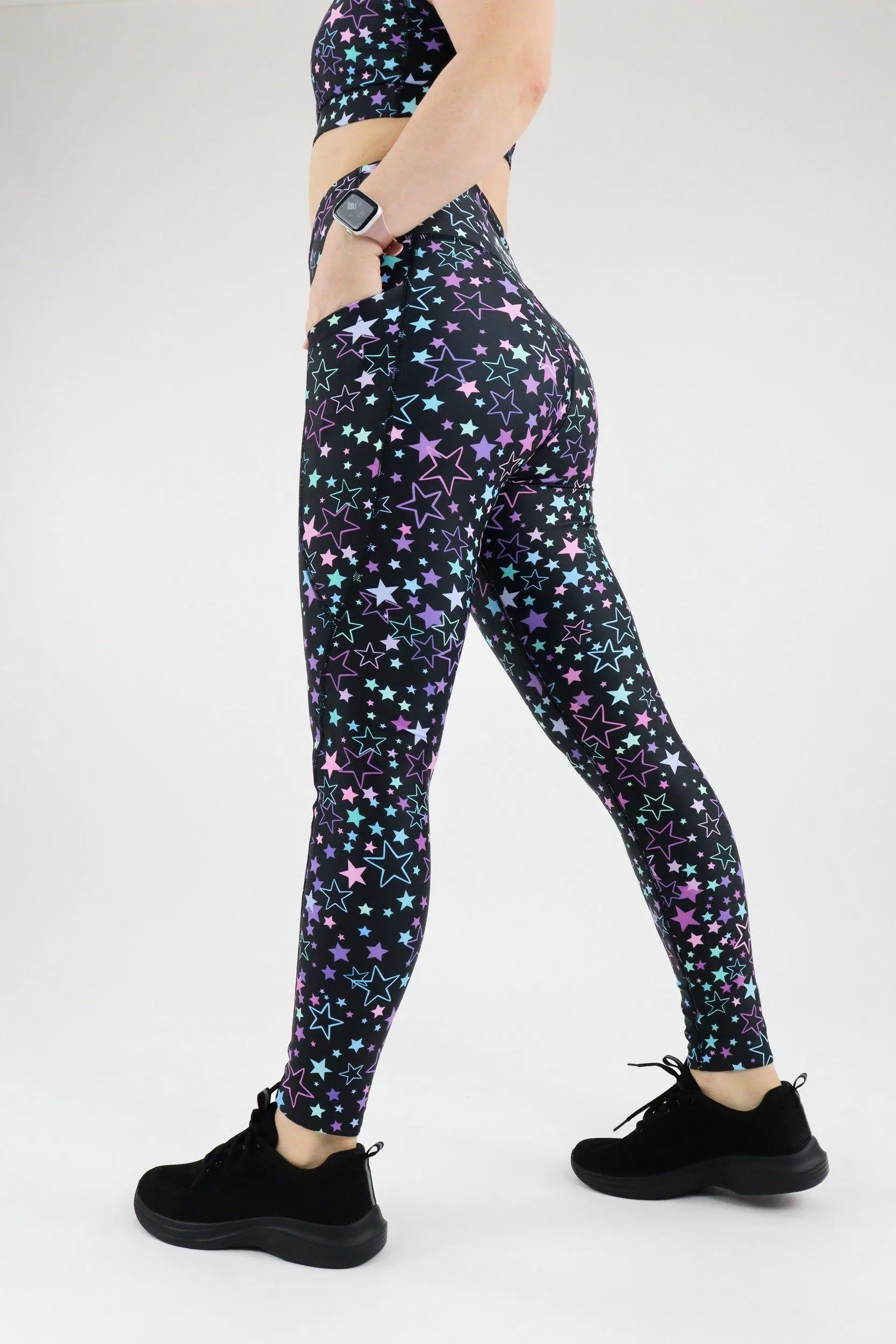 Neon Stars - Dynamic Active - Pocket Full Leggings