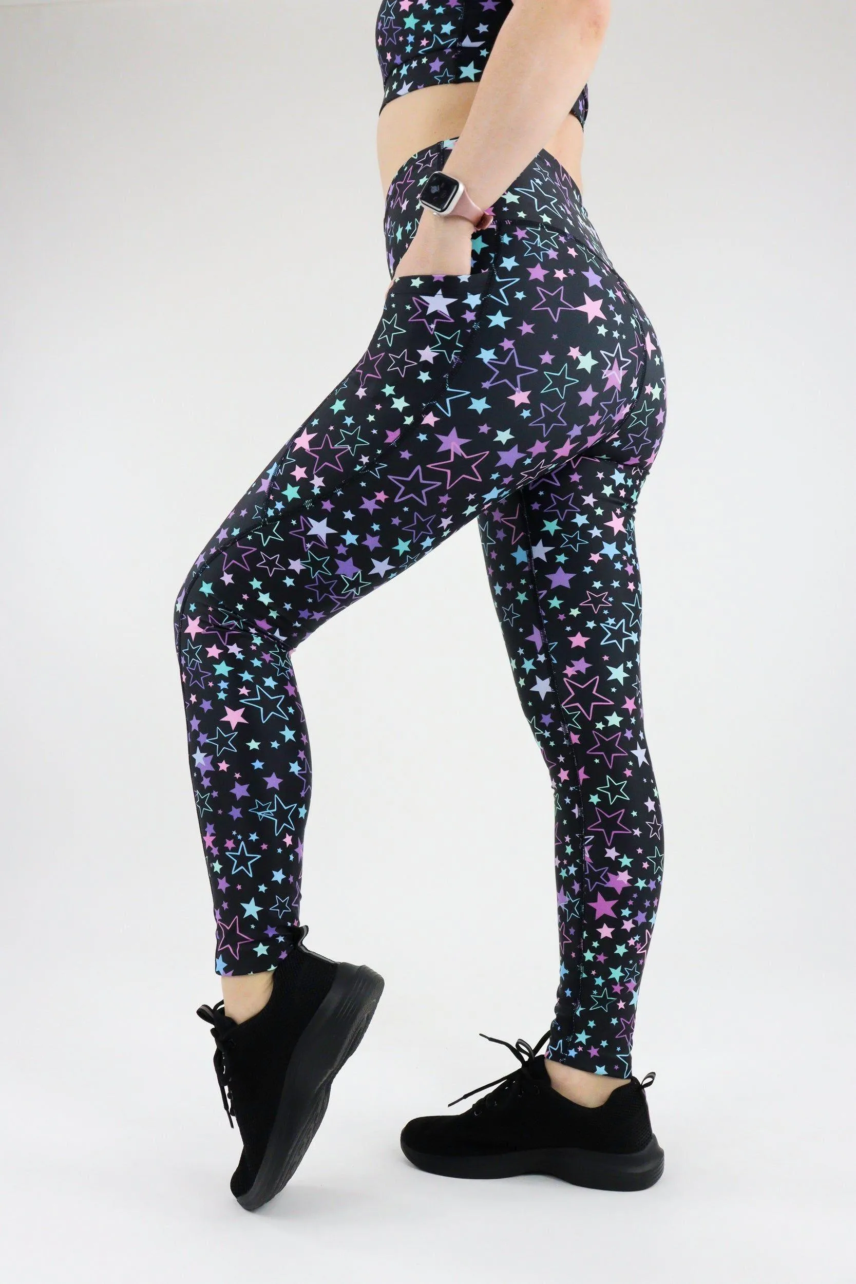Neon Stars - Dynamic Active - Pocket Full Leggings