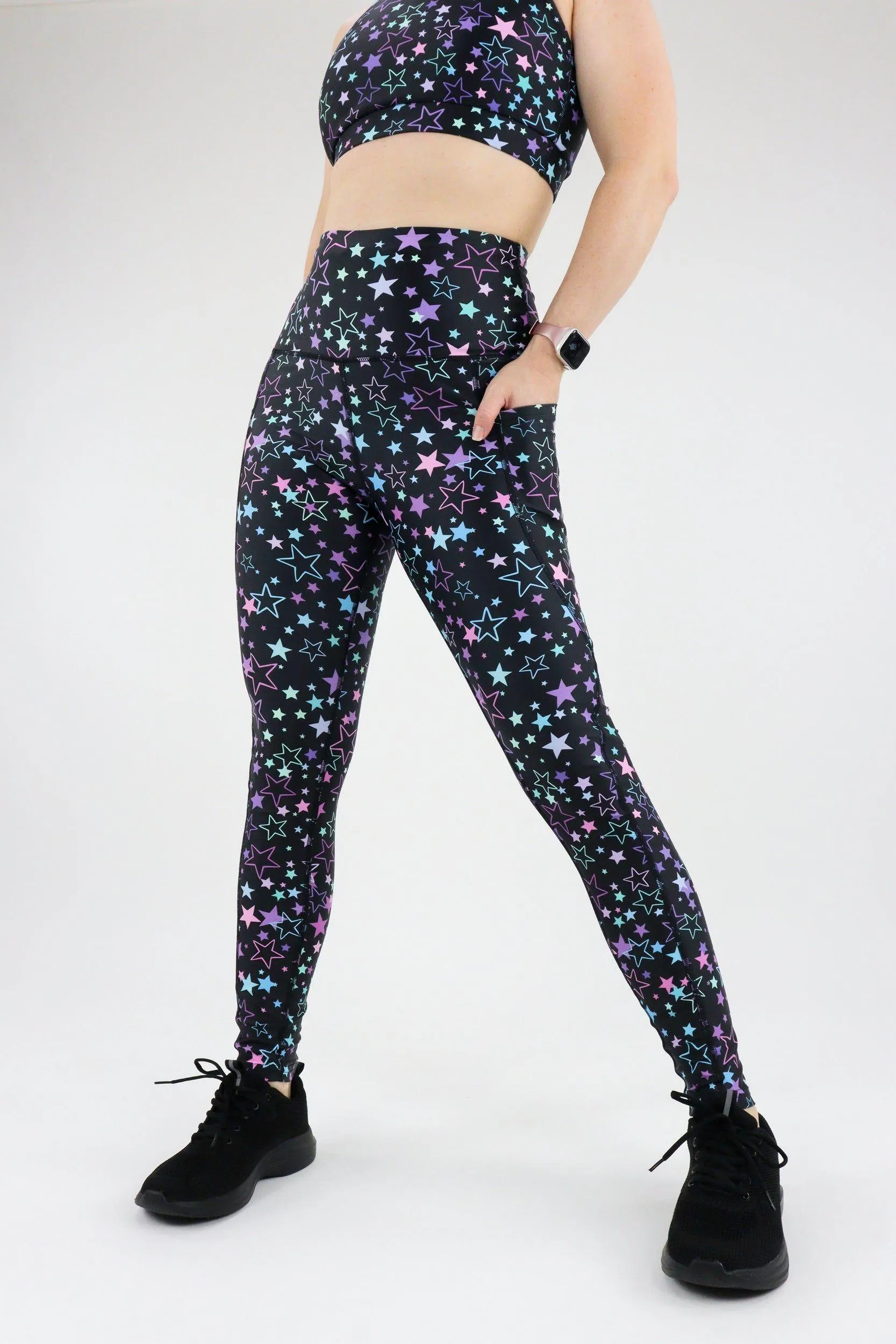 Neon Stars - Dynamic Active - Pocket Full Leggings