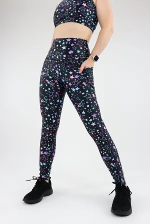Neon Stars - Dynamic Active - Pocket Full Leggings