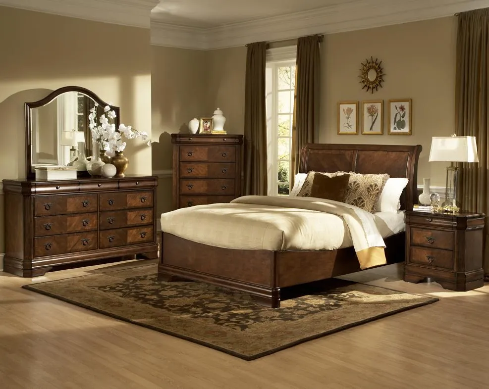 New Classic Sheridan Nightstand in Burnished Cherry