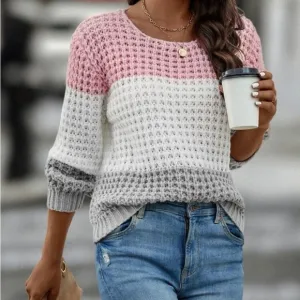 New  color block sweater