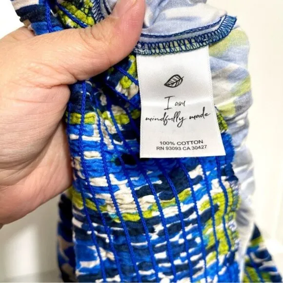 New NIC   ZOE Diamond Dash Midi Skirt in Blue Multi Size XL