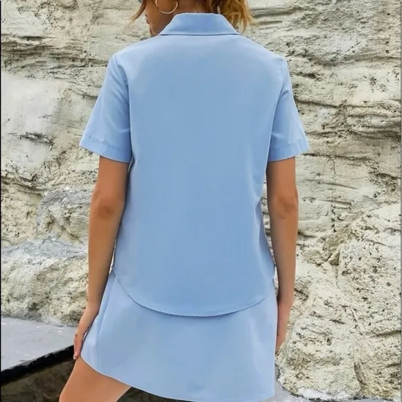 New skirt set Baby blue