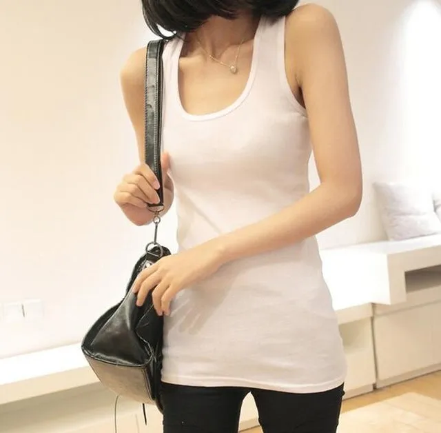 New Solid Slim Women Tank Tops