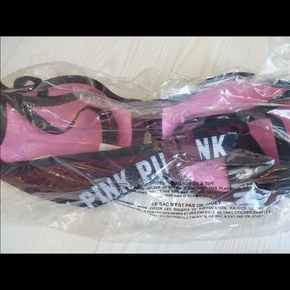 New Victoria’s Secret PINK Lightly Lined Bra 32C - Leopard Lace