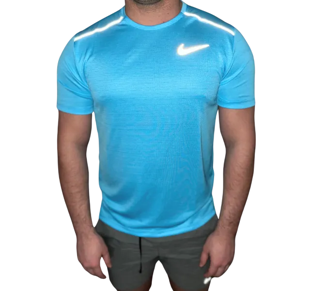 Nike 1.0 Miler and Flex Stride Shorts Set - Baltic Blue/Smoke Grey