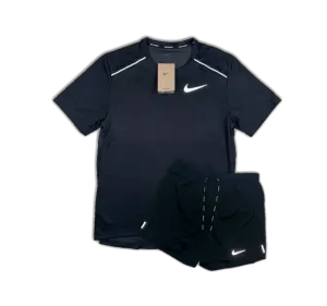 Nike 1.0 Miler and Flex Stride Shorts Set - Black/Black