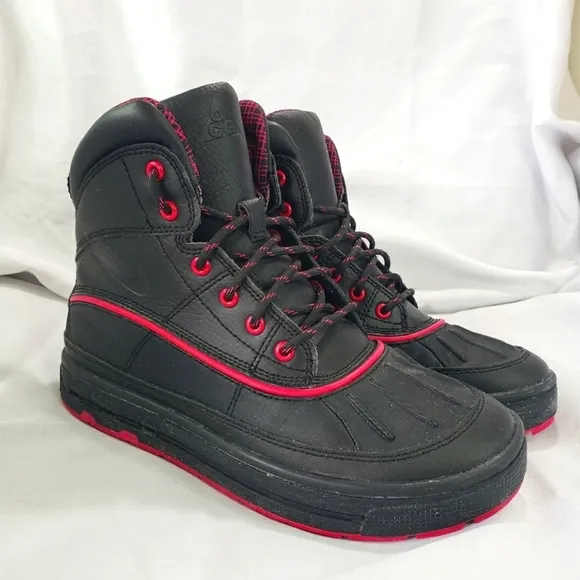 Nike ACG Woodside Duck Toe Hiking Boots Black Pink Youth 4 Womens 5.5