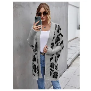 No. 75☀️grey leopard cardigan