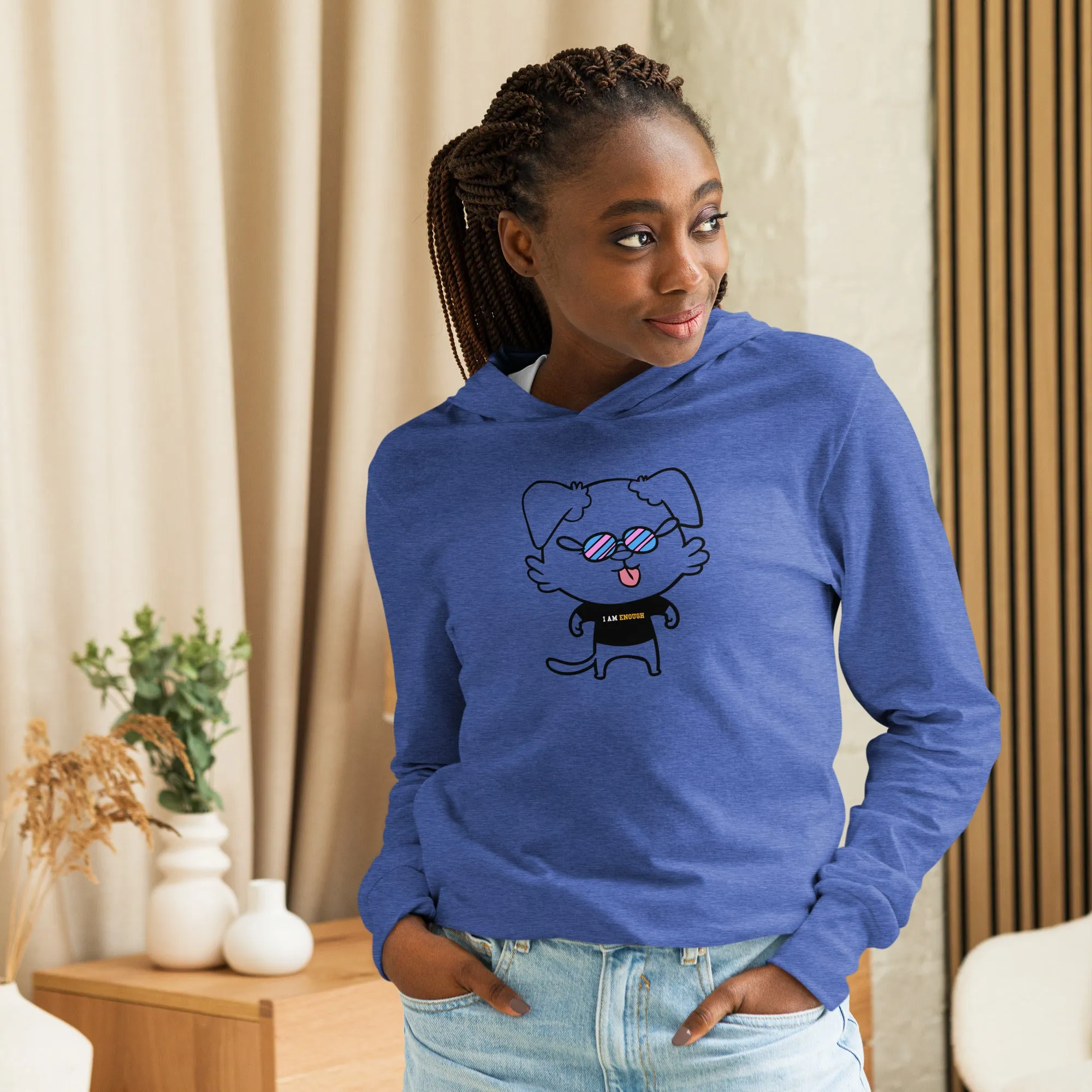 NOT THE LITTLE GUY Collection Mascot Long Sleeve Unisex Hooded Tee