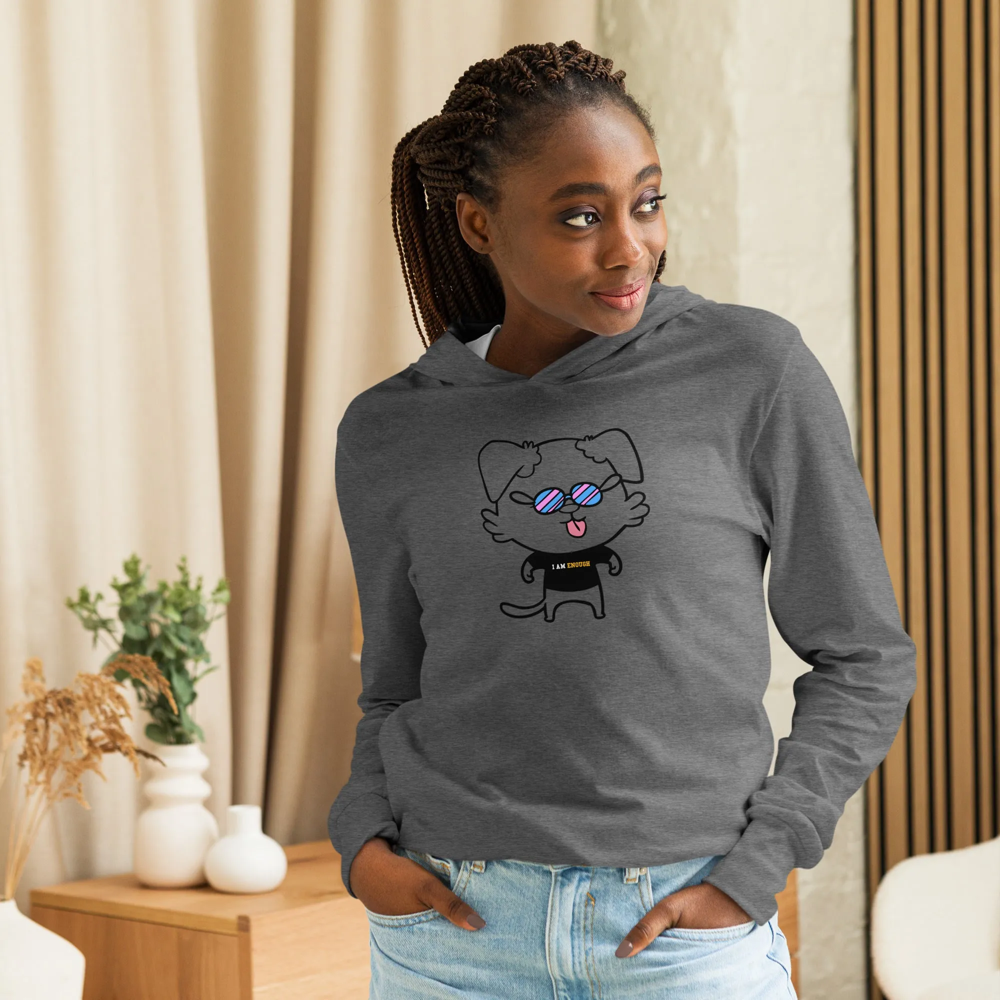 NOT THE LITTLE GUY Collection Mascot Long Sleeve Unisex Hooded Tee