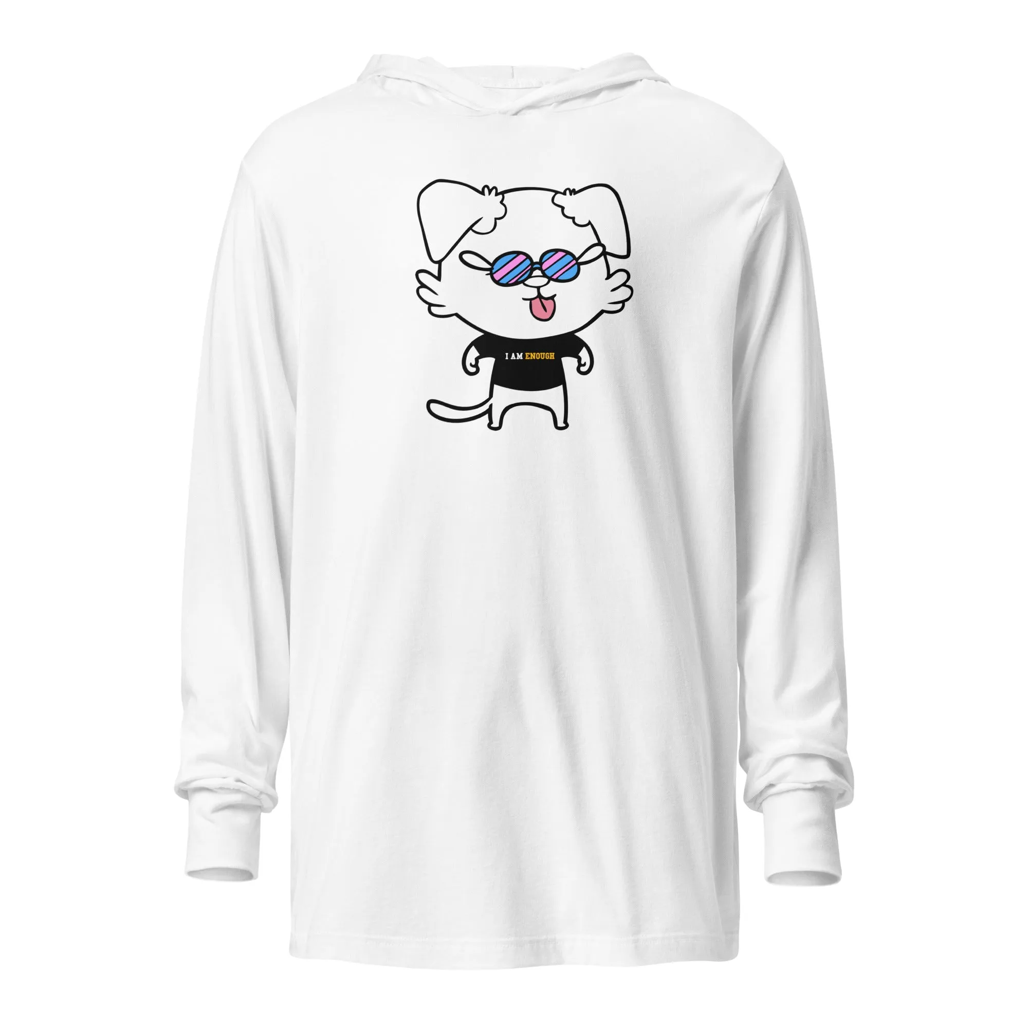 NOT THE LITTLE GUY Collection Mascot Long Sleeve Unisex Hooded Tee