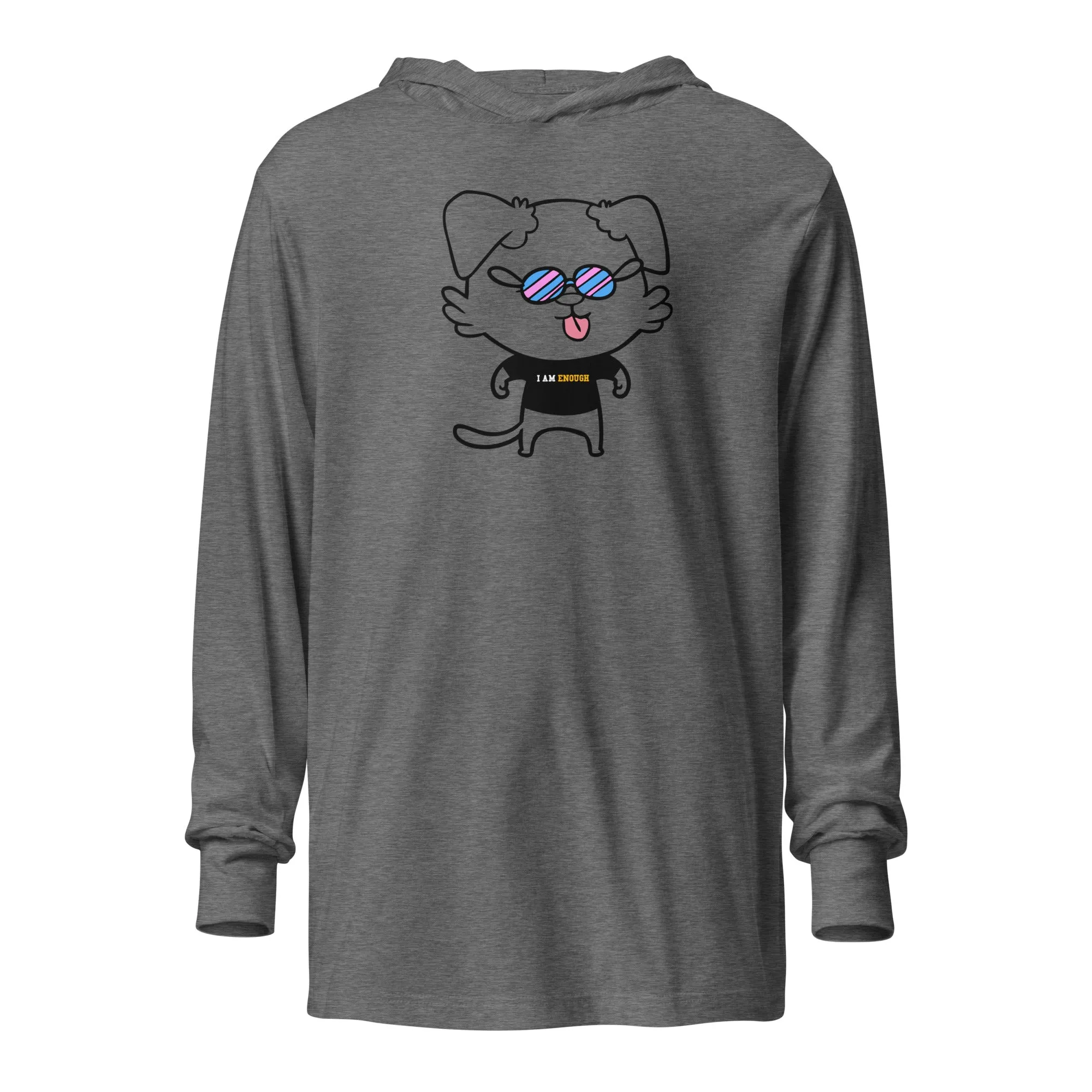 NOT THE LITTLE GUY Collection Mascot Long Sleeve Unisex Hooded Tee