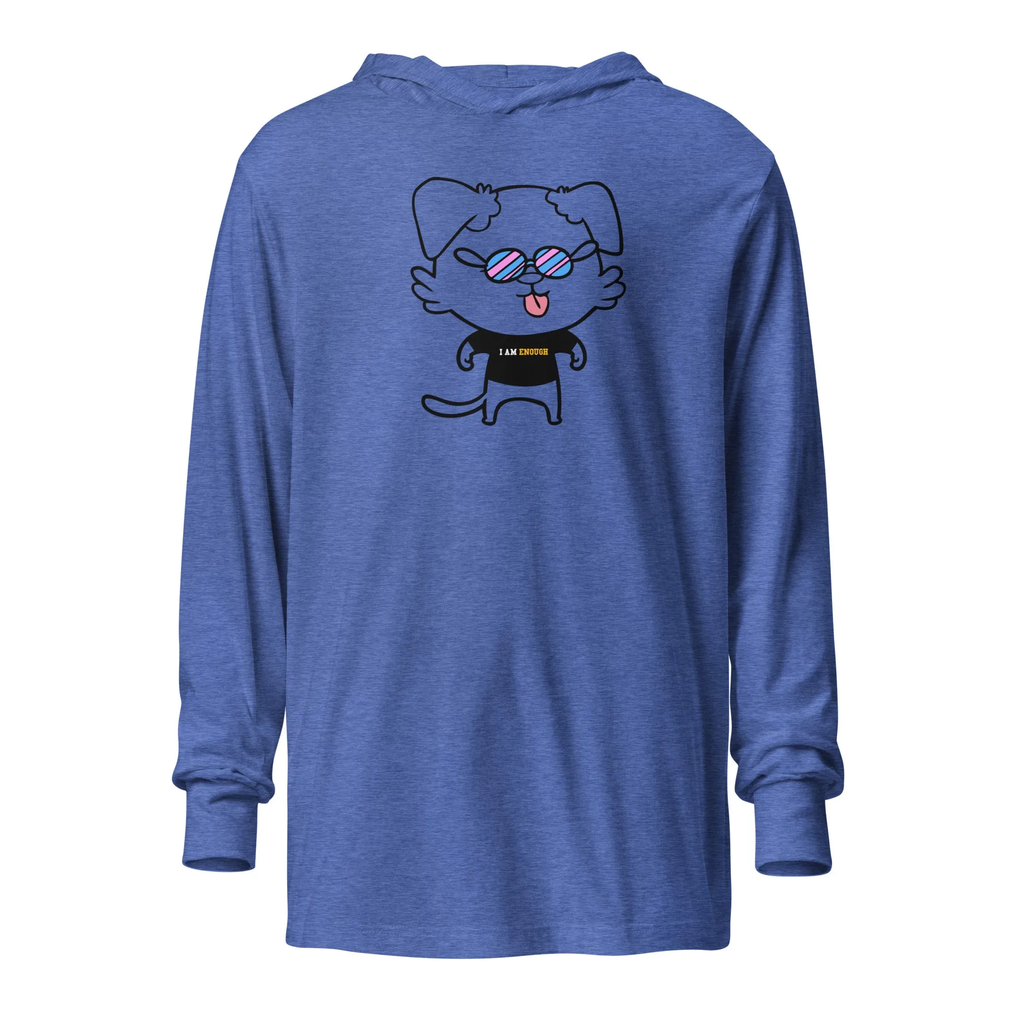 NOT THE LITTLE GUY Collection Mascot Long Sleeve Unisex Hooded Tee