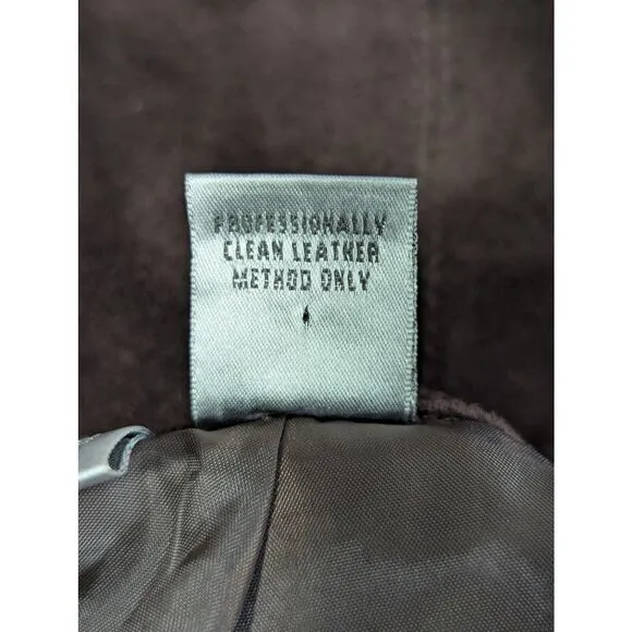 NWOT! CHICO'S! LUXE ESPRESSO BROWN GENUINE SUEDE LEATHER A-LINE SKIRT! SZ 8