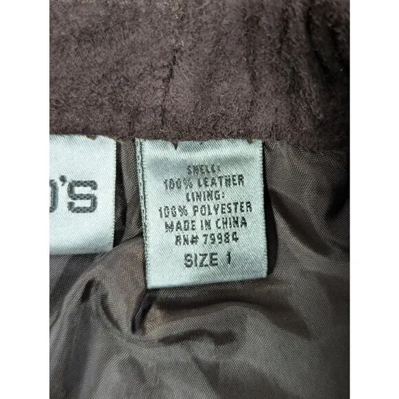 NWOT! CHICO'S! LUXE ESPRESSO BROWN GENUINE SUEDE LEATHER A-LINE SKIRT! SZ 8