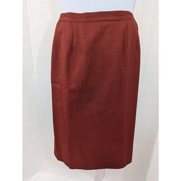 NWOT! EMILY! STUNNING RED &amp; BLACK MICRO LINE DOUBLE BREASTED SKIRT SUIT! SZ 18W