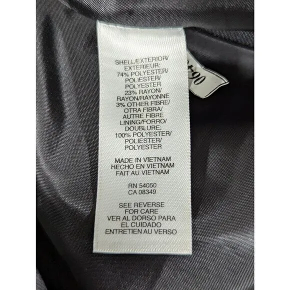 NWOT! SUIT STUDIO, NEW YORK! SILVER/GRAY W/BLACK PENCIL SKIRT SUIT SET! SZ 8