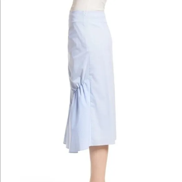 NWOT Trouve Mixed Stripe A Line Poplin Skirt woen's Size XL( R17)