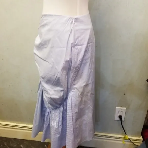 NWOT Trouve Mixed Stripe A Line Poplin Skirt woen's Size XL( R17)