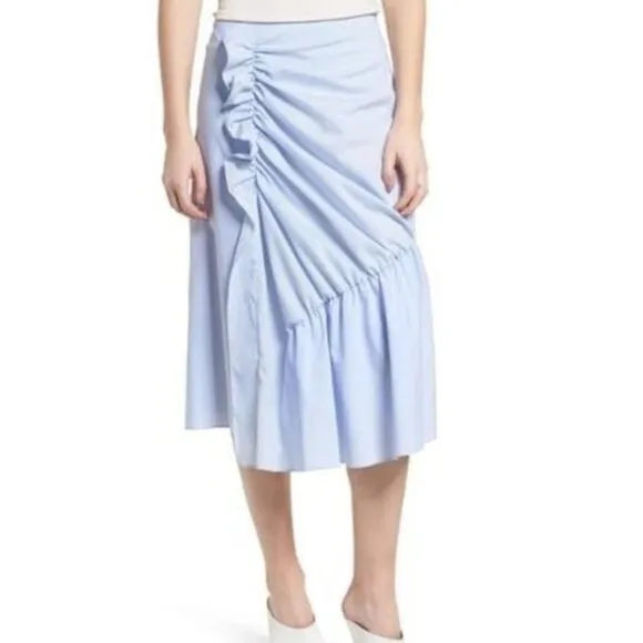 NWOT Trouve Mixed Stripe A Line Poplin Skirt woen's Size XL( R17)