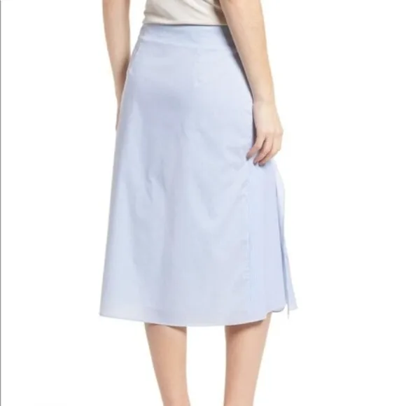 NWOT Trouve Mixed Stripe A Line Poplin Skirt woen's Size XL( R17)