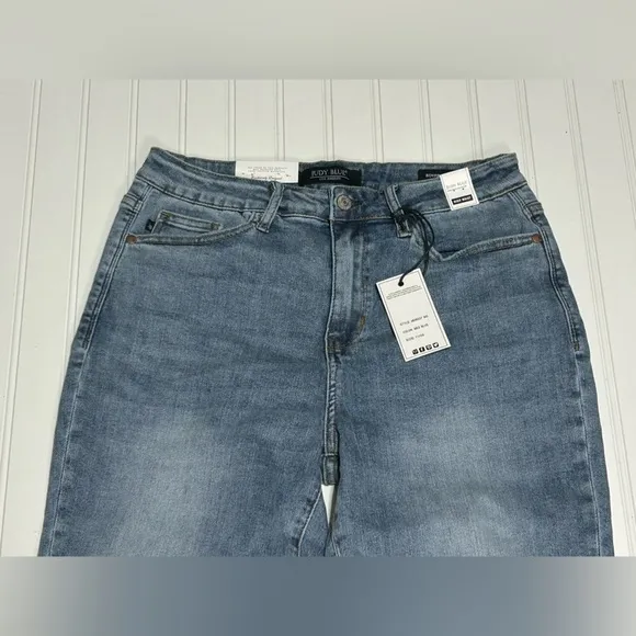 NWT Judy Blue High Rise Cuff Hem Boyfriend Jeans size 11