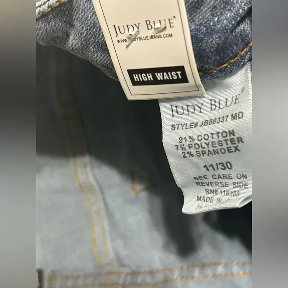 NWT Judy Blue High Rise Cuff Hem Boyfriend Jeans size 11