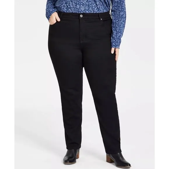 NWT Plus Size High-Rise Straight Jeans