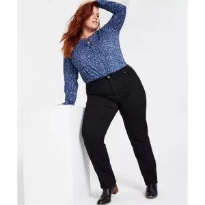 NWT Plus Size High-Rise Straight Jeans
