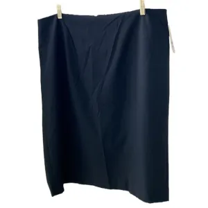 NWT 🖤 Sejour (Nordstrom) Classic Lined Black Pencil Skirt, Back Zip, Plus-Size
