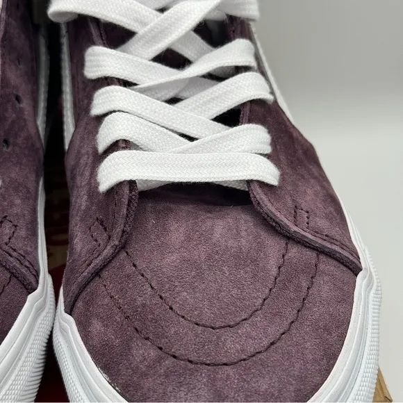 NWT Vans Sk8 Hi Pig Suede Wine Tasting Dark Purple Skate Sneakers High Tops​