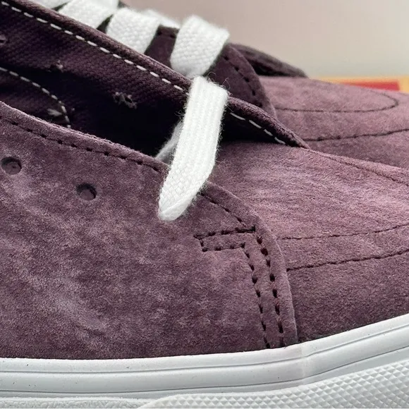 NWT Vans Sk8 Hi Pig Suede Wine Tasting Dark Purple Skate Sneakers High Tops​