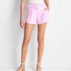 NWT Women's High-Rise Belted Shorts Future Collective™ Jenee Naylor Light Purple