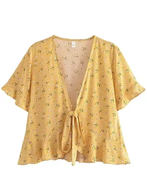 Nyla Tie Flutter Top